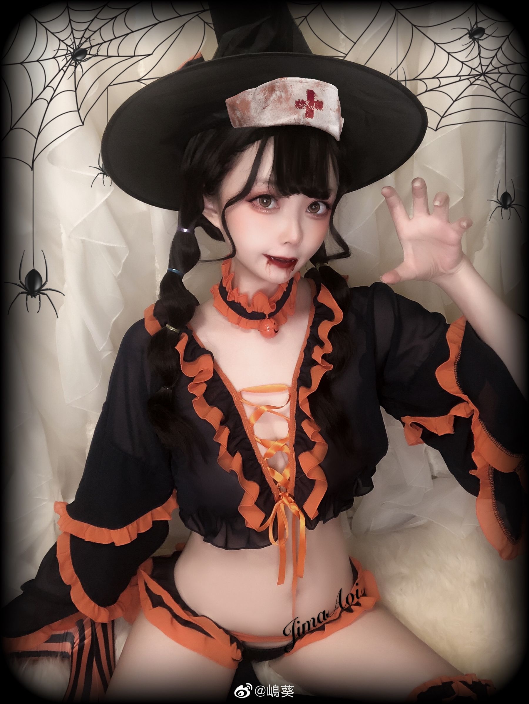微博美女嶋葵 万圣节小恶魔 [15P] 插图1