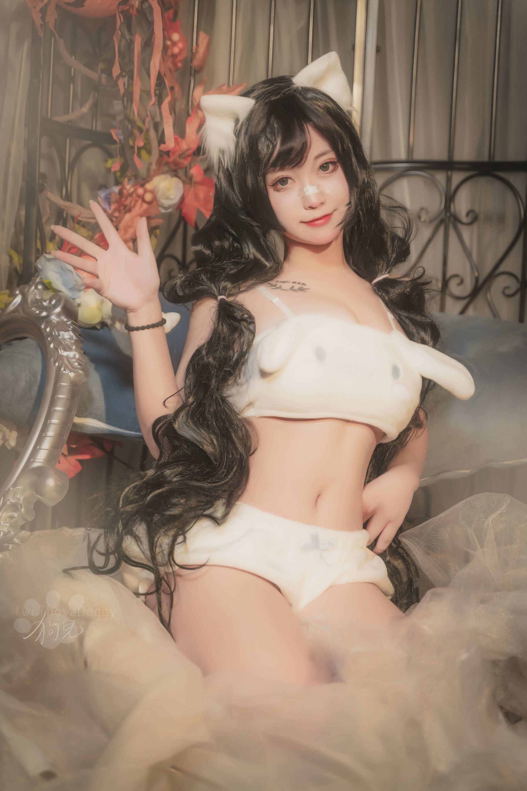 奇行家狗崽(棕桠阿狗崽) – 玉桂狗睡衣 [18P] 插图1