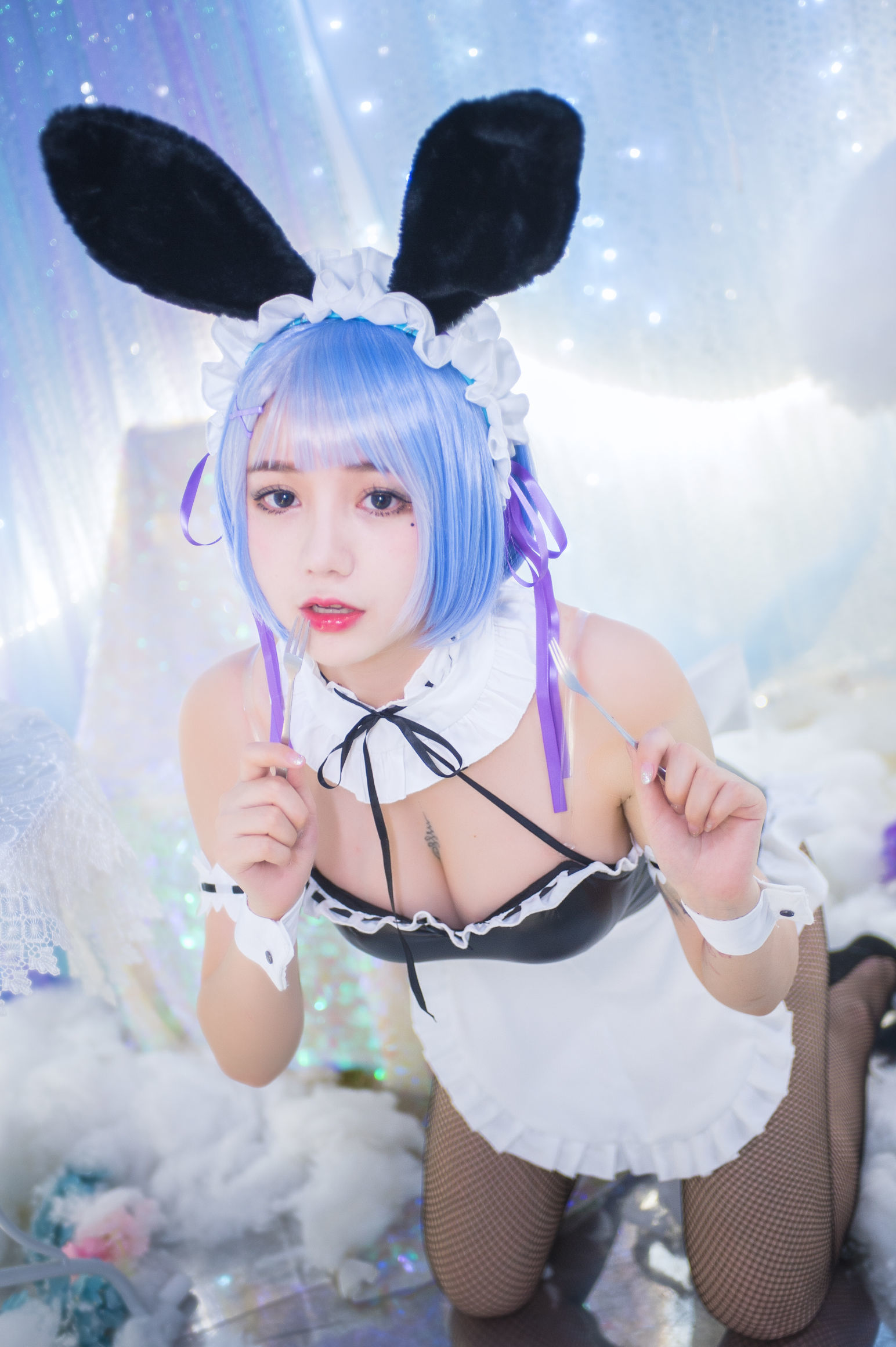 [萝莉COS] 洛丽塔大哥 – 蕾姆兔女郎 [17P] 插图1