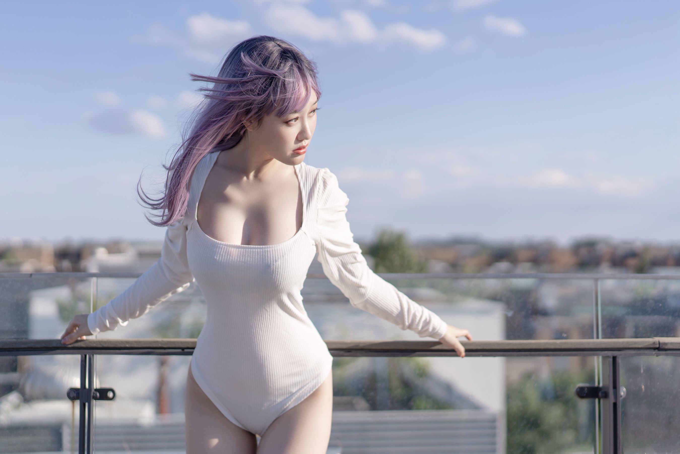动漫博主脱尾巴Mizuki – 天台 [43P] 插图1