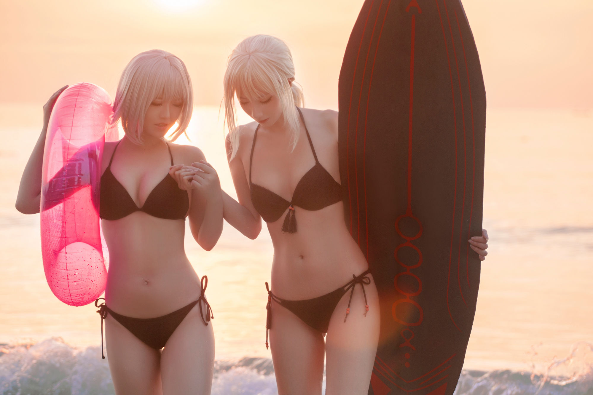 半半子&索索sophia – 海边泳装 [40P] 插图6