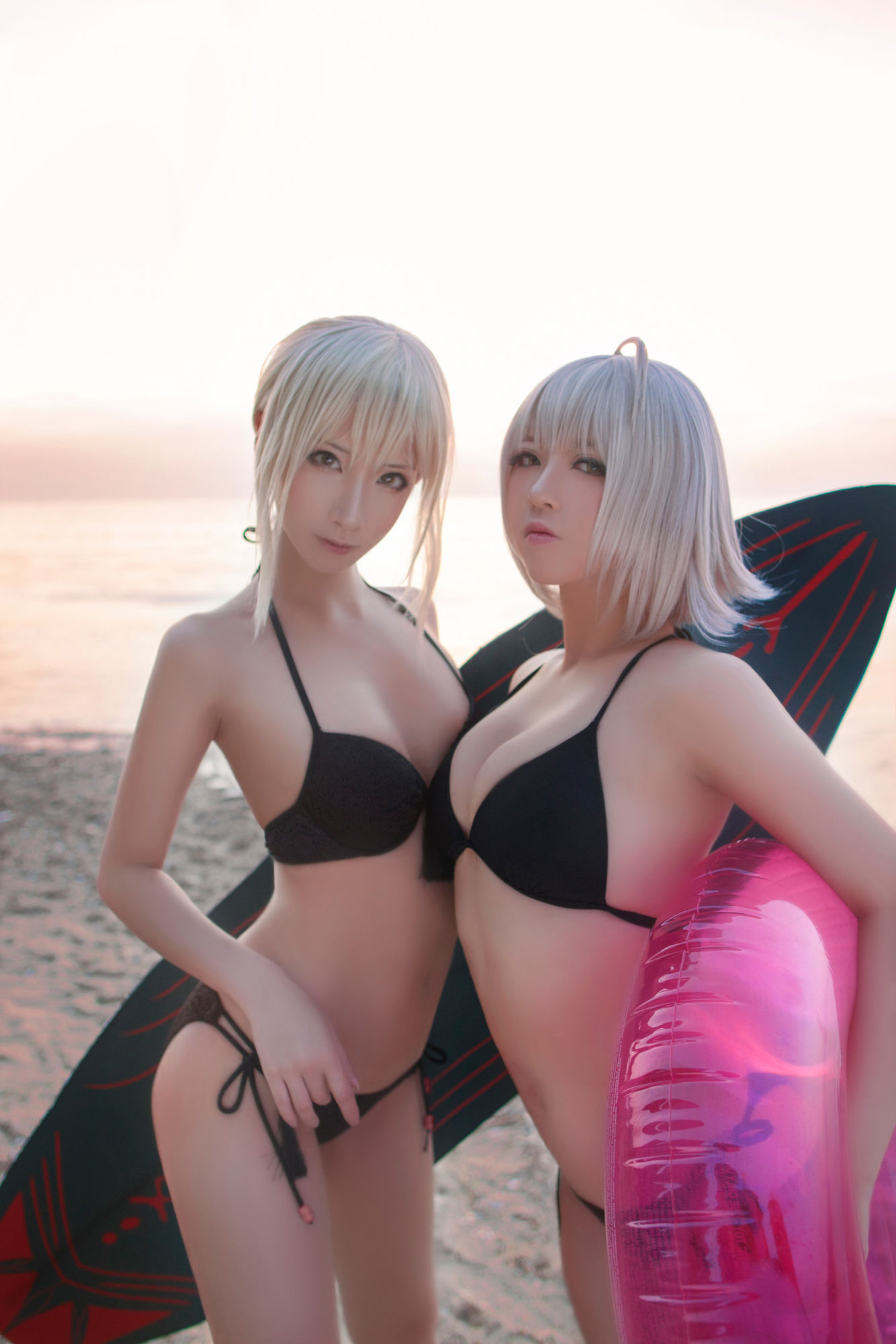 半半子&索索sophia – 海边泳装 [40P] 插图2