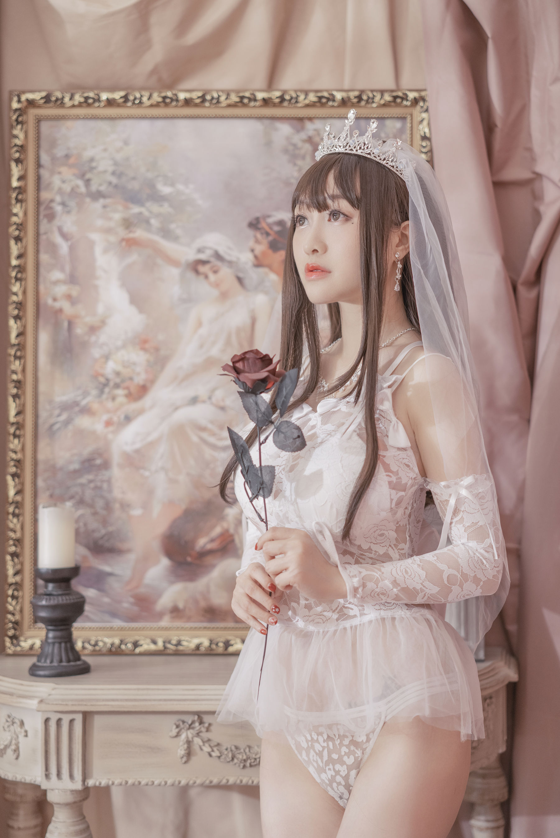 动漫博主脱尾巴Mizuki – 婚纱 [30P] 插图1