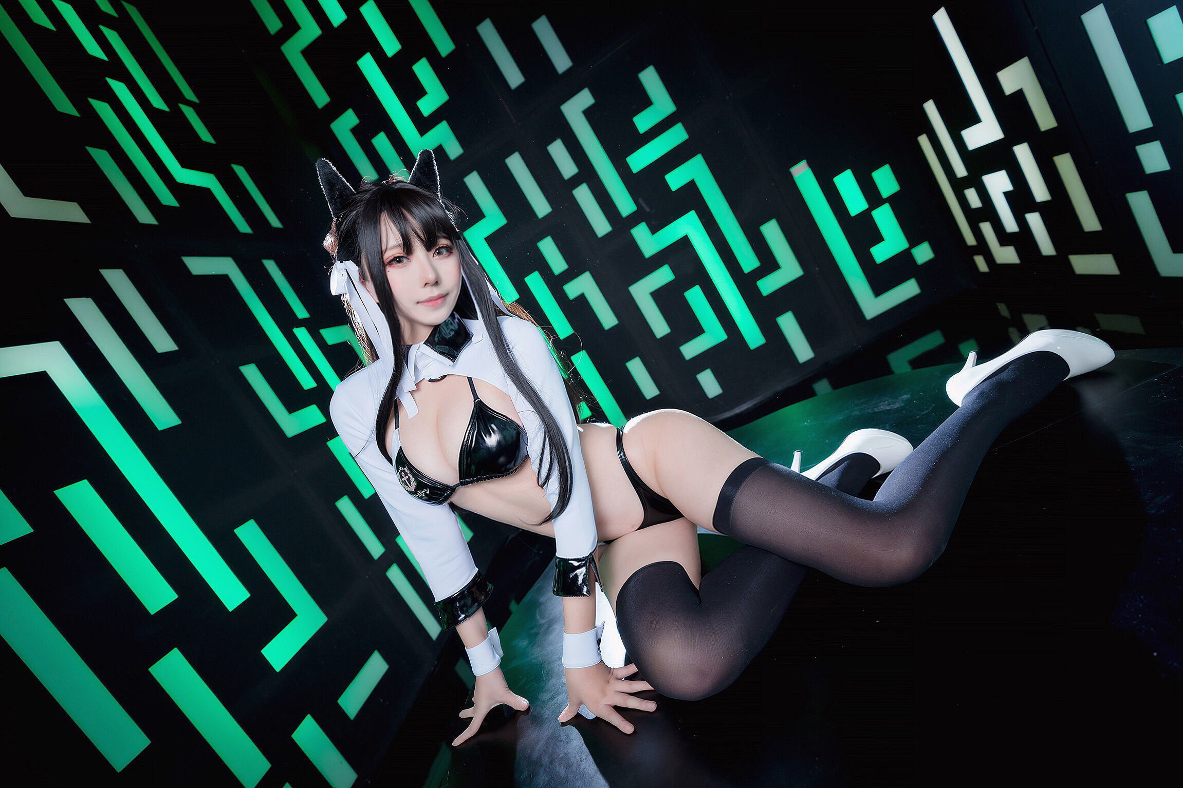 [萝莉COS] 萌妹菌烨tako – 爱宕犬赛车 Part1 [9P] 插图1