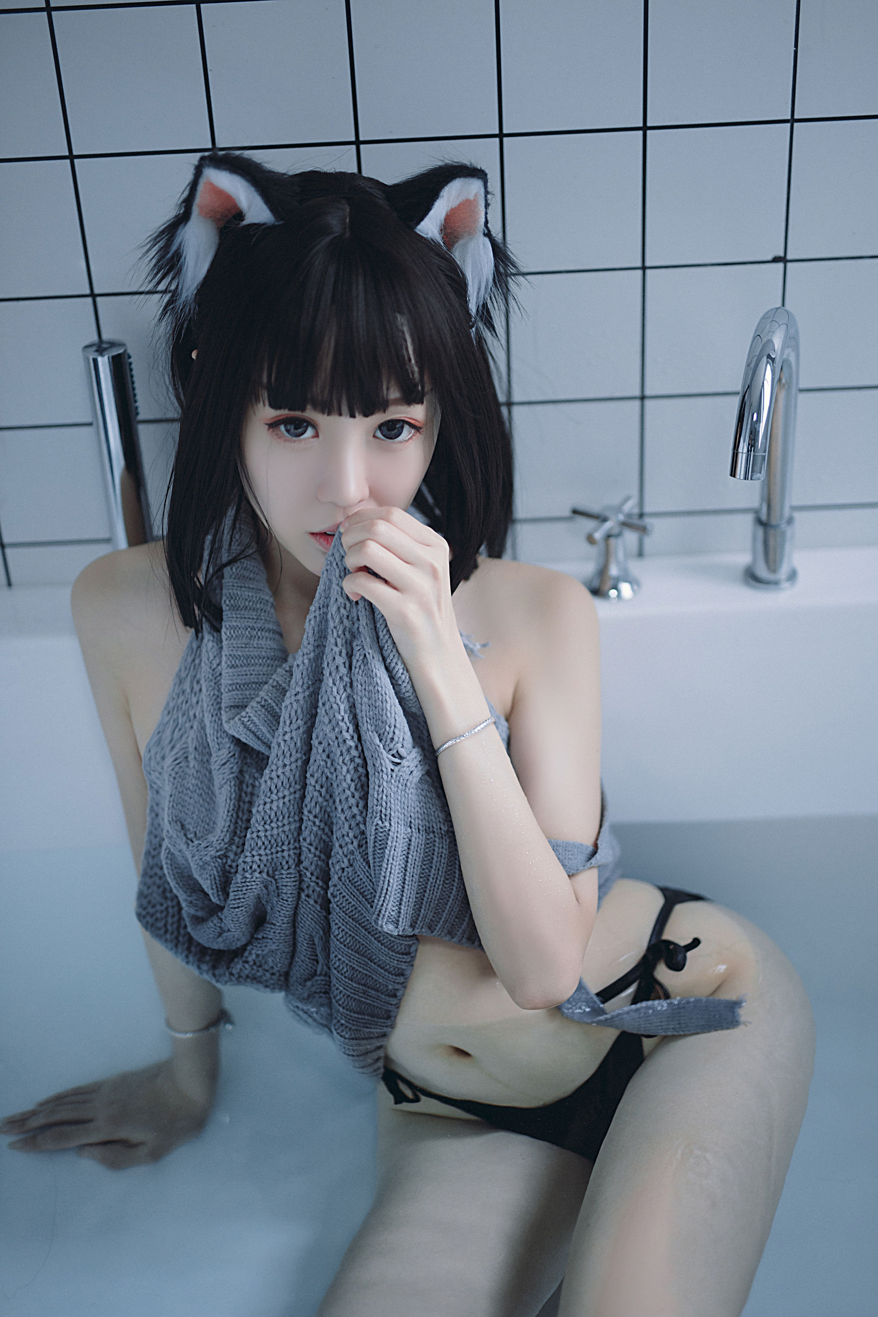 斗鱼主播采妮么么 – 猫耳朵 [22P] 插图1