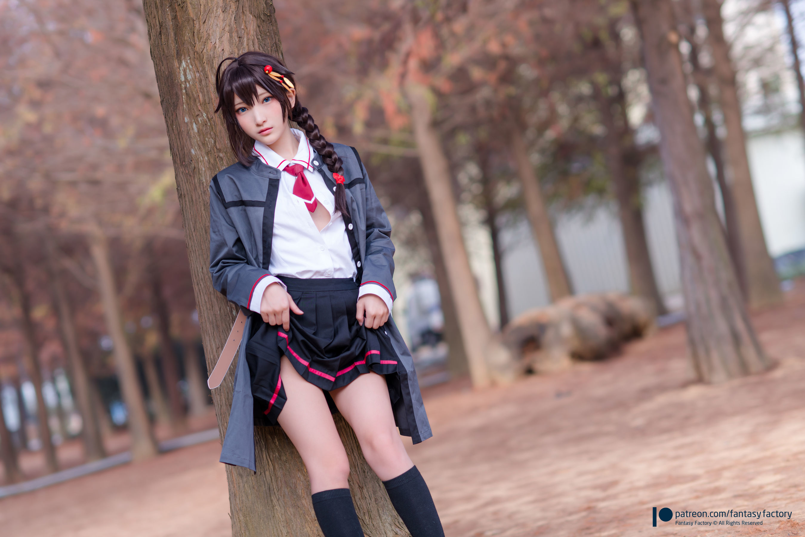 [Fantasy Factory] 小丁Cosplay – JK制服 水手小兔 外拍 [66P] 插图1