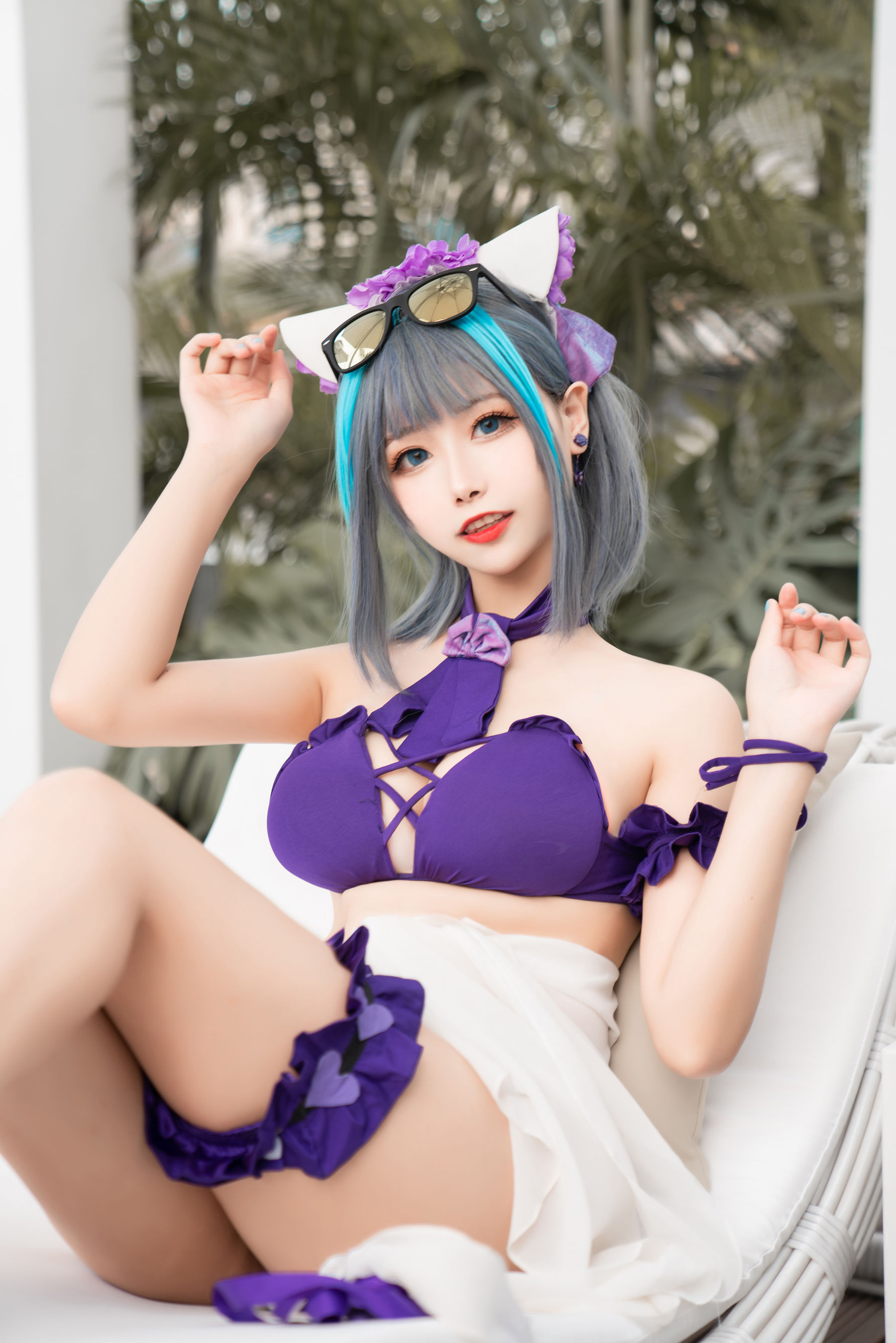 微博妹子Momoko葵葵 – 柴郡水着 [40P] 插图1