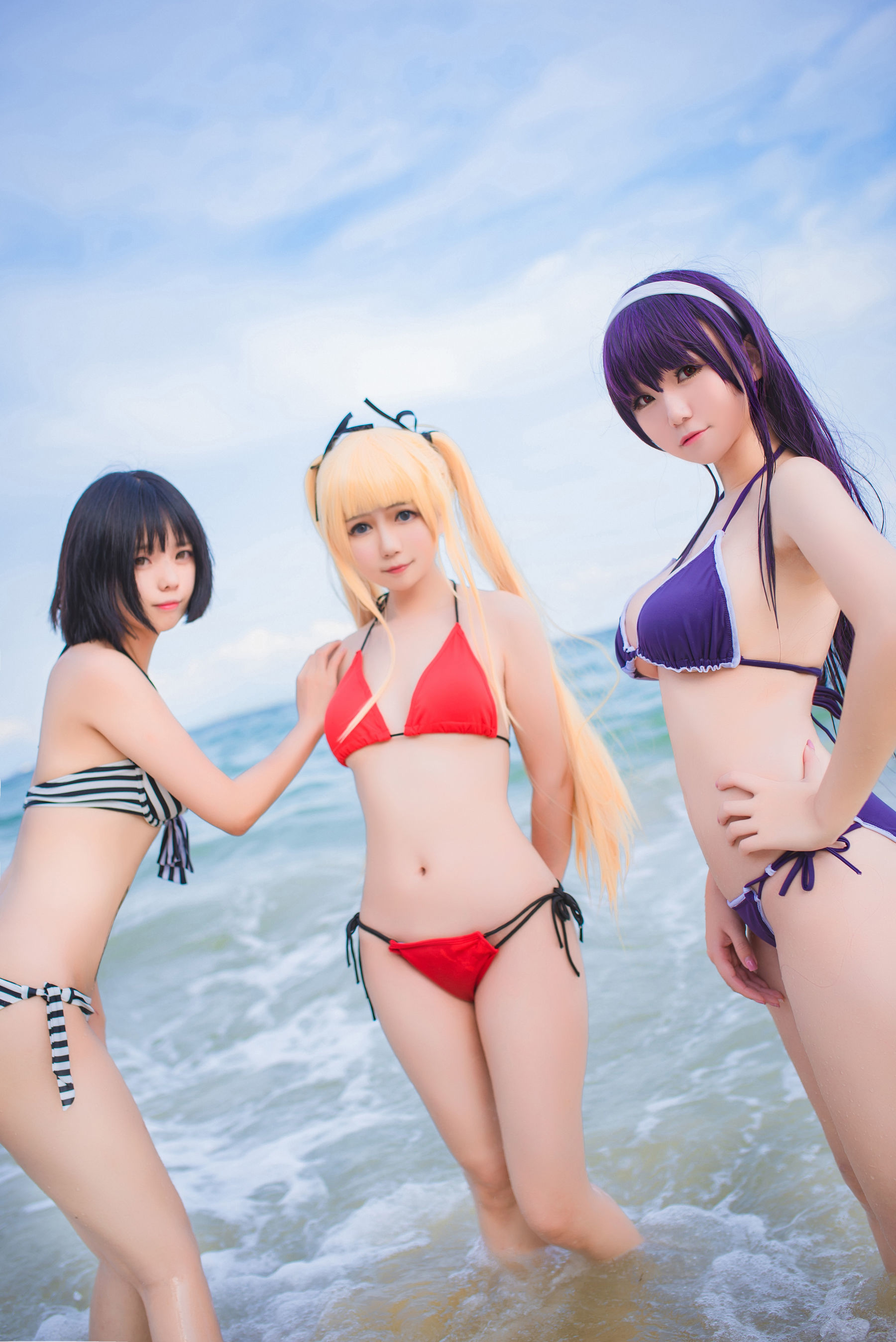 [萝莉COS] 白金Saki – 水着 [27P] 插图1