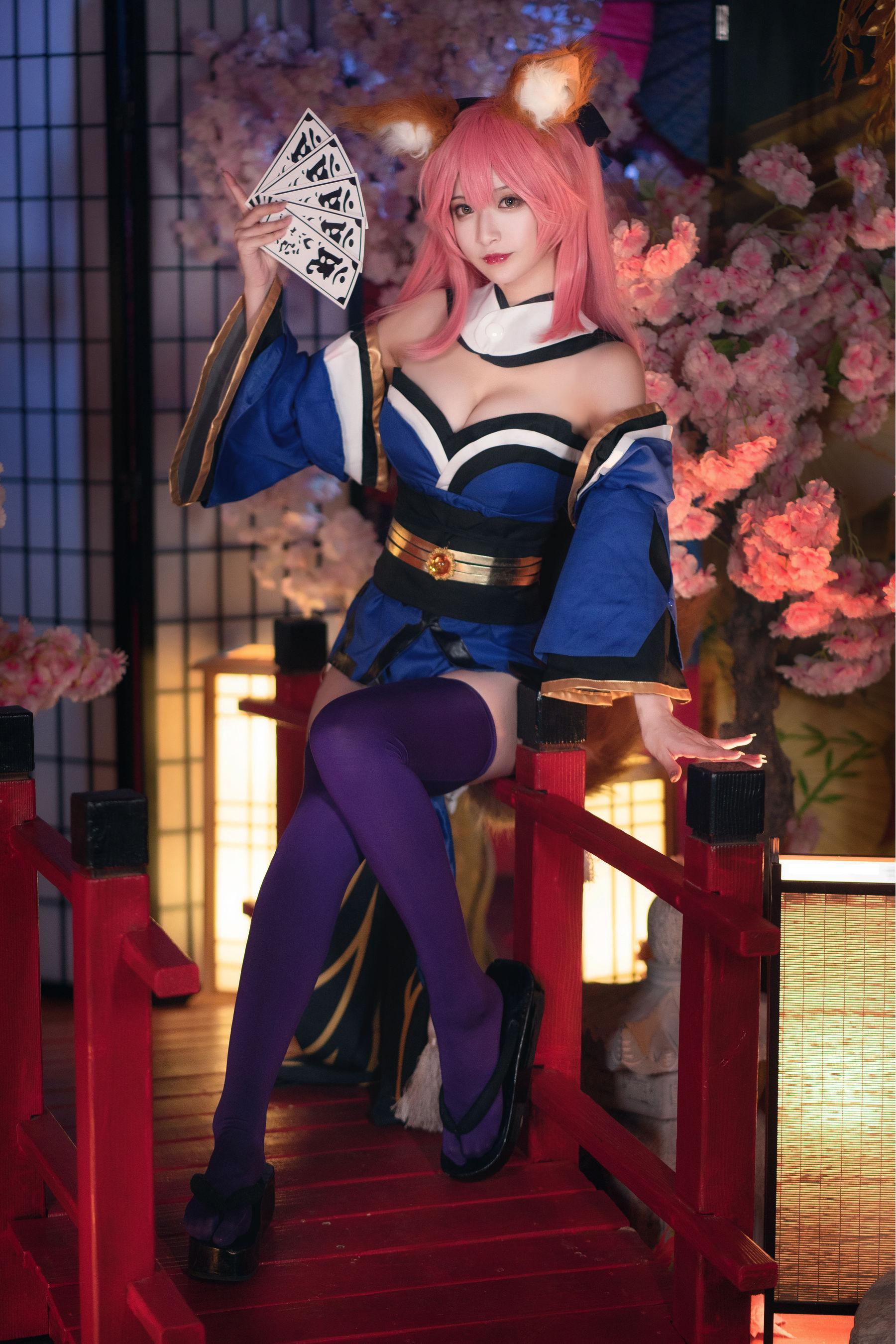 [Cosplay写真] 动漫博主铁板烧鬼舞w – 玉藻前 原皮 [32P] 插图1