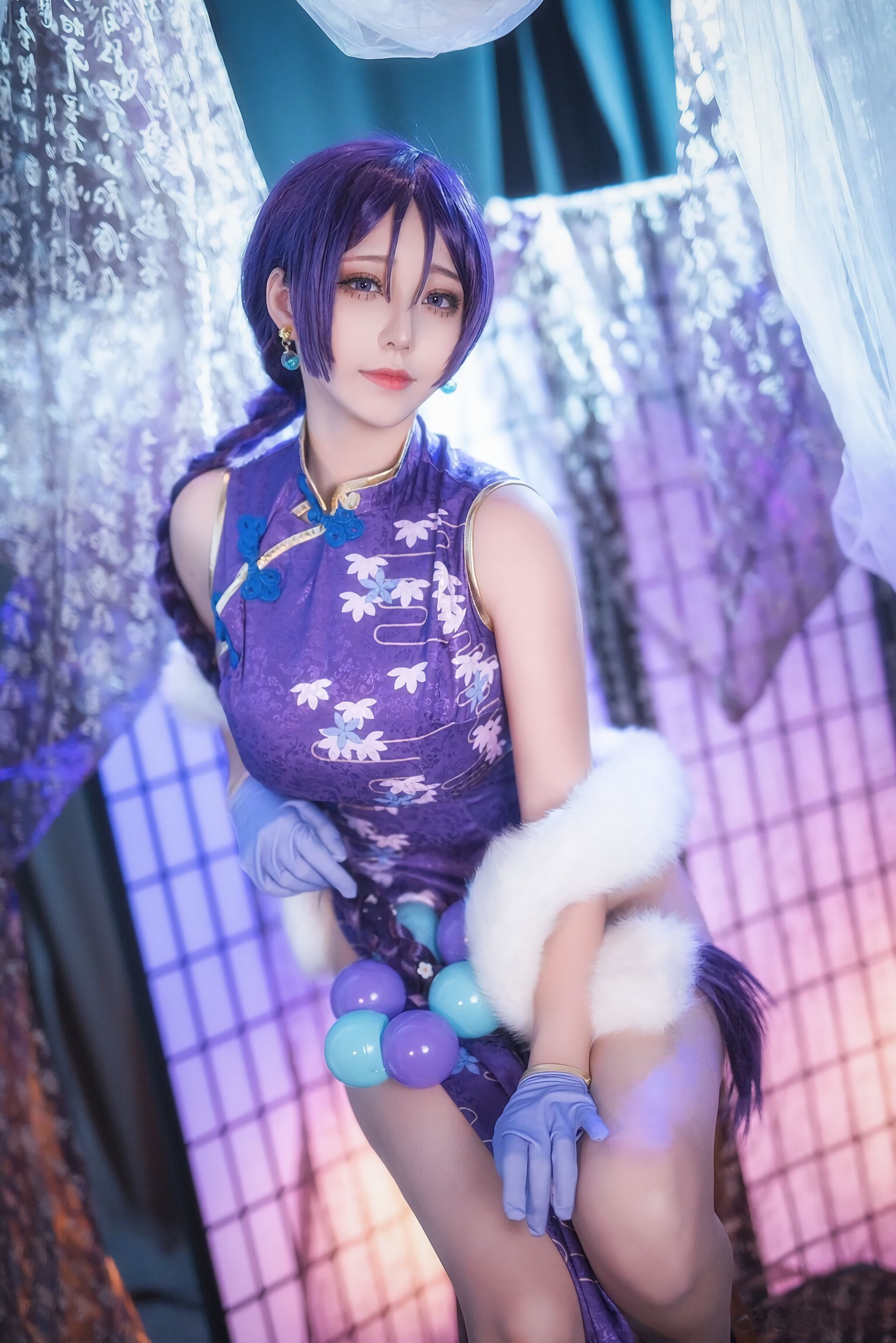 [萝莉COS] 萌妹菌烨tako – FGO奶光旗袍 [19P] 插图1