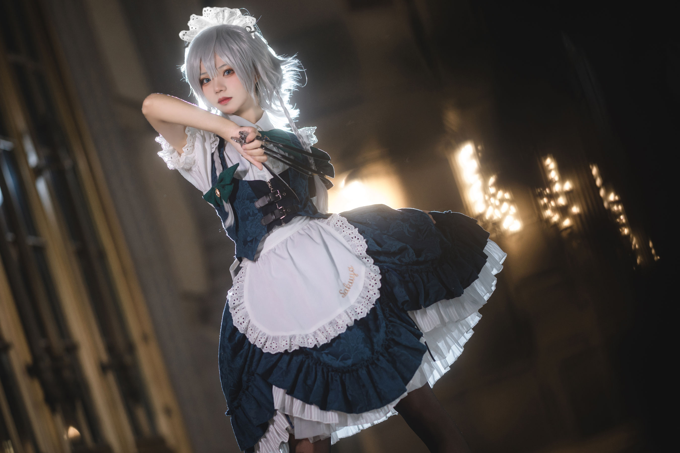 花柒Hana – 星雨咲夜女仆 [9P] 插图1