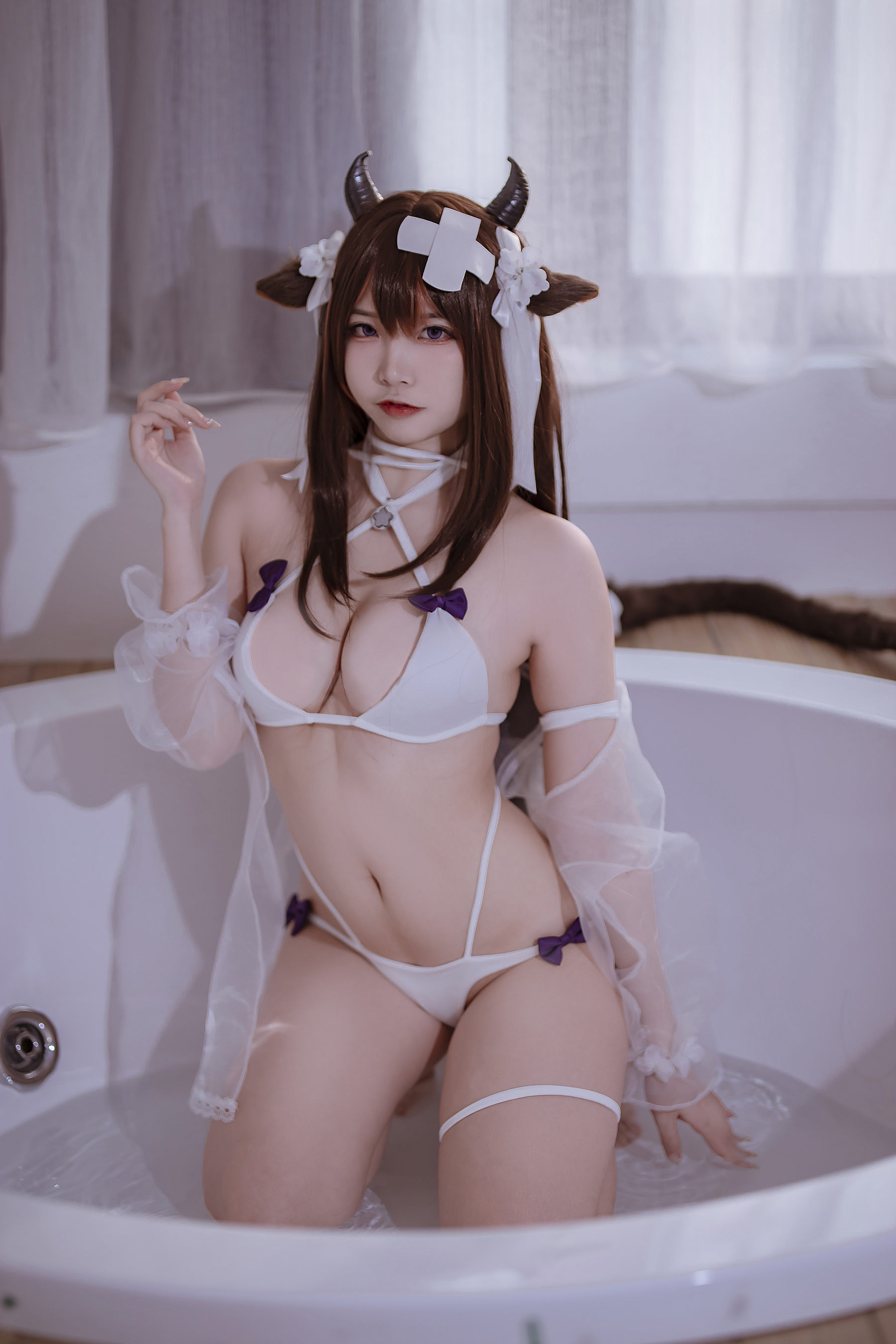 二佐Nisa – 碧蓝樫野泳装 [51P] 插图1