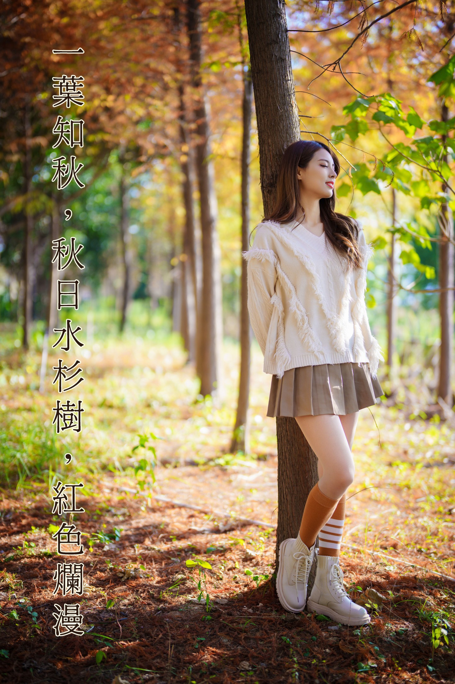 滕静 – 《一叶知秋，秋日水杉树，红色烂漫》[50P] 插图1