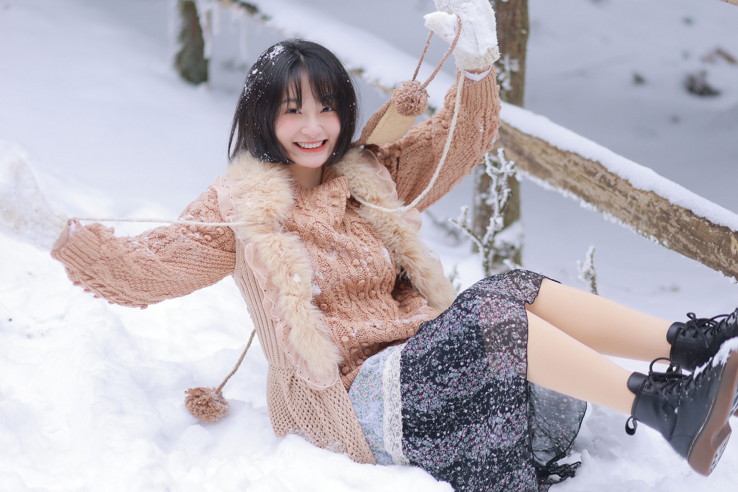 耳元在减肥 – 《嘿，一起来玩雪。》[26P] 插图4