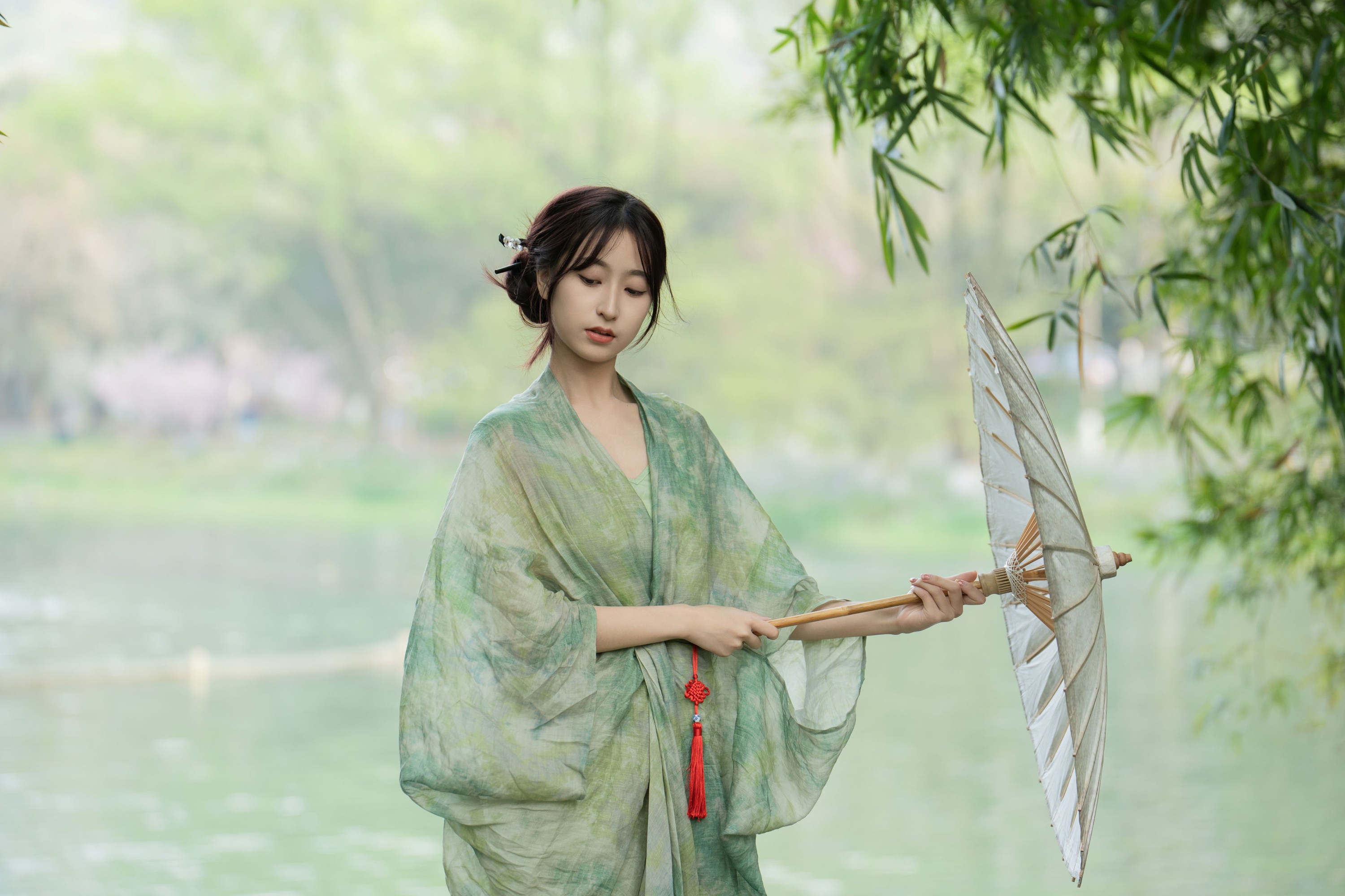 小何 – 《清冷绿色系新中式》[20P] 插图5