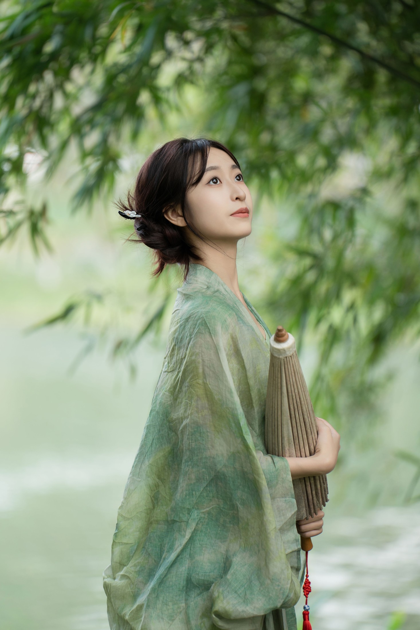 小何 – 《清冷绿色系新中式》[20P] 插图1